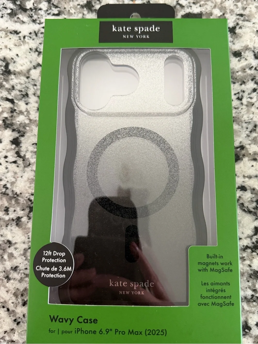 kate spade Silver Wavy MagSafe iPhone Case
